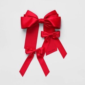 Simone Rocha x H&M 3-pack Bow Hair Clips Red